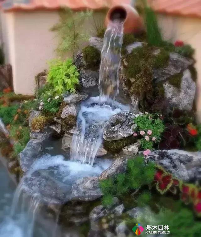 私家庭院设计,自然式水池