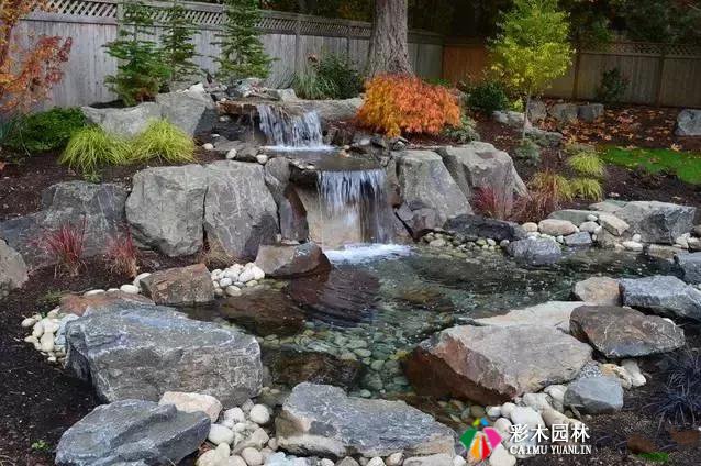 私家庭院设计,自然式水池