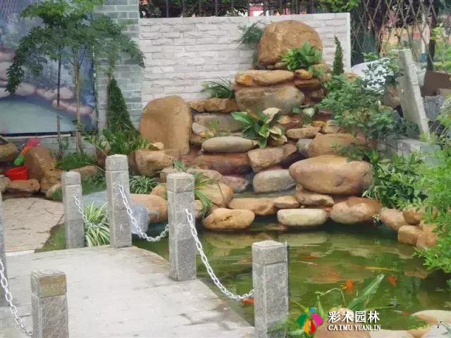 私家庭院设计,自然式水池