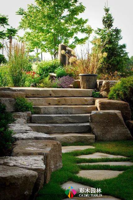 经典的花园台阶设计案例